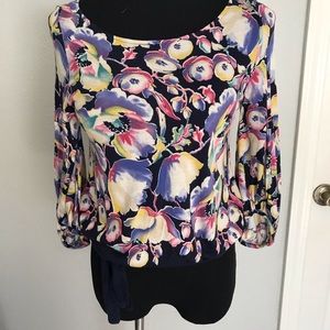 NBW Anthropologie Vanessa and Virginia floral top
